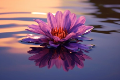 voilet flower clipart, flooded sun, realistic photo, photography, 8k