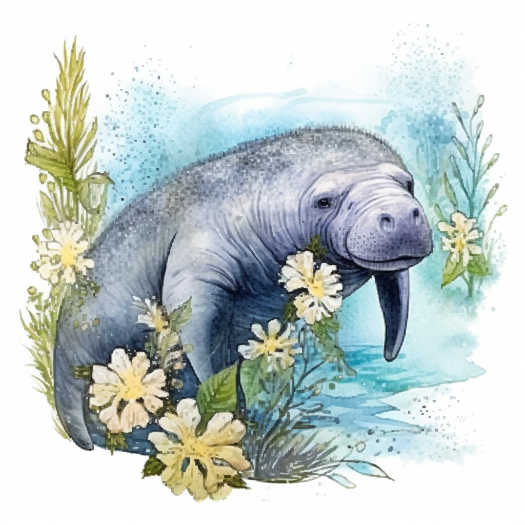 manatee clipart