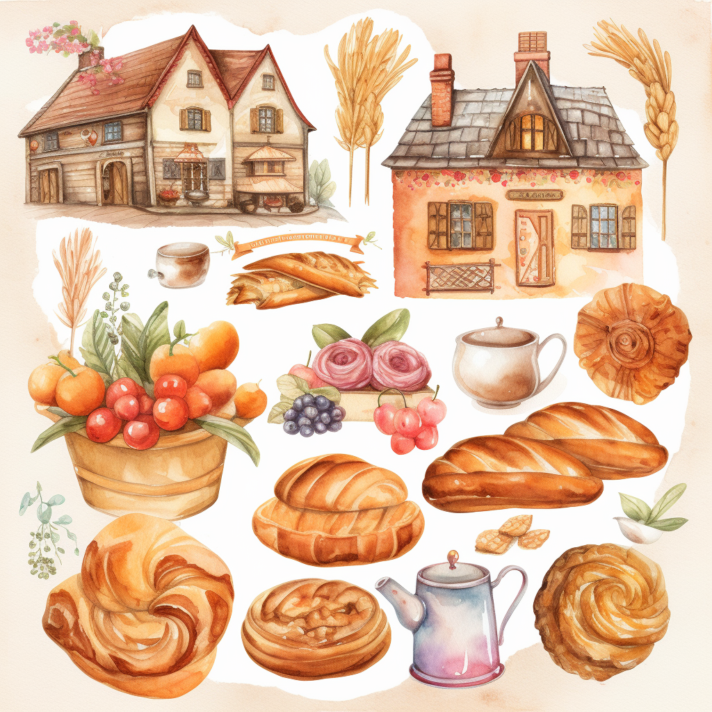 french bread cliparts