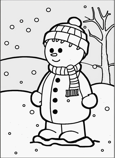 line art, black and white, snow man, christmas, happy mood, cartoon sketch, coloring page for kids, coloring page for children, thick lines, realistic, drawing, printable outlined art, crisp lines, No background, clip art, hand drawn, No shadows, drawing, No gray, no shades, high contrast. The line art should be clean and crisp, with uniform thickness and minimal shading, to provide a user - friendly coloring experience.