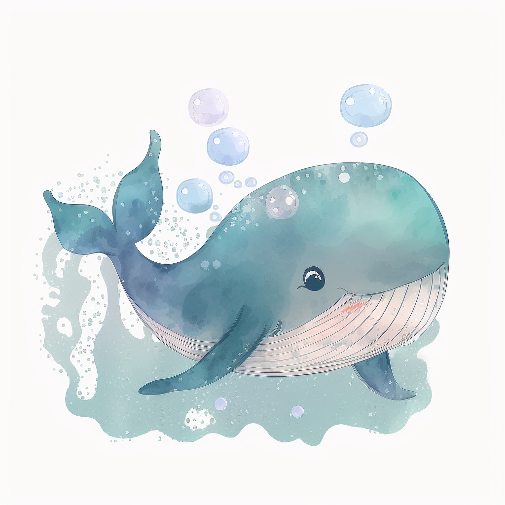 cartoon whale cliparts