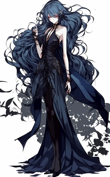 wff ghoul anime character ghoul anime, ghoul anime png clipart, in the style of exquisite clothing detail, light navy and black, graceful curves