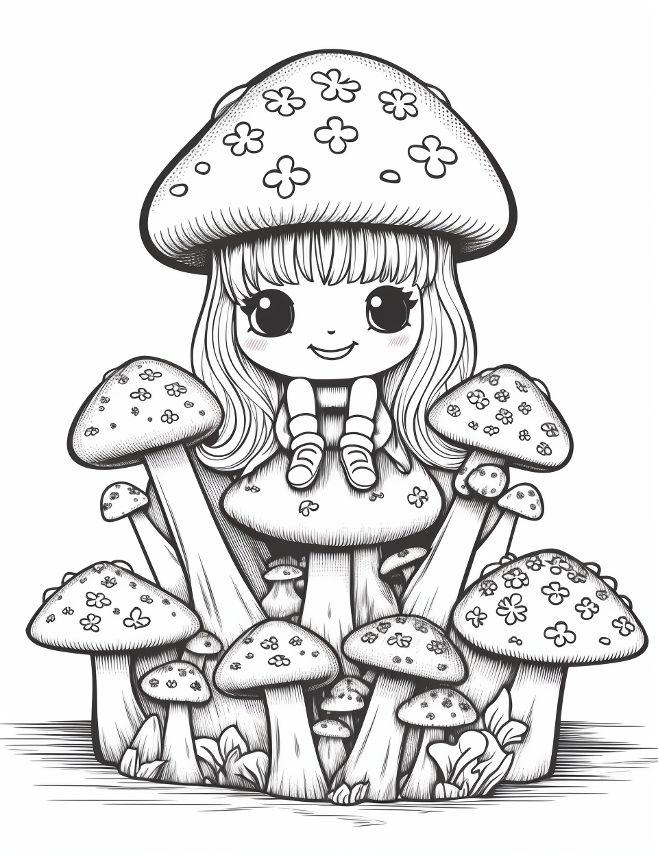 fairy toadstool cliparts