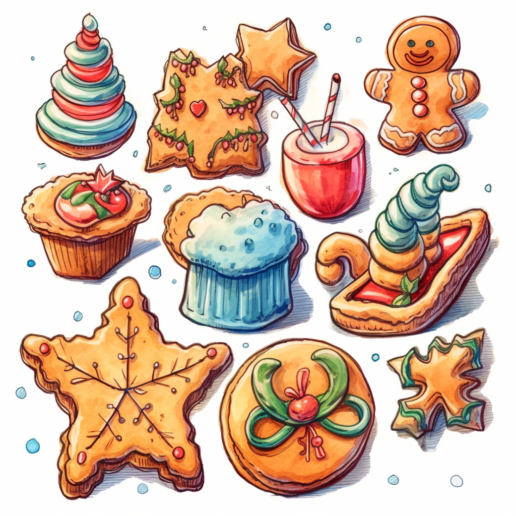 christmas cookie cliparts