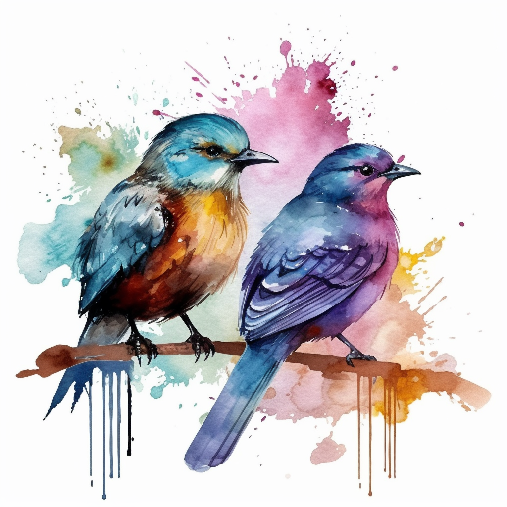 bird couple cliparts