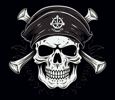 vector on white, skull and crossbones clipart, Lineart, pixar