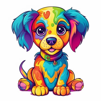 Cute & Colorful Dogs Clip Art Designs hd PNG Images