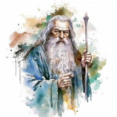 lord of the rings watercolor clipart