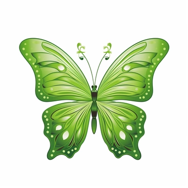 butterfly,clip art, green