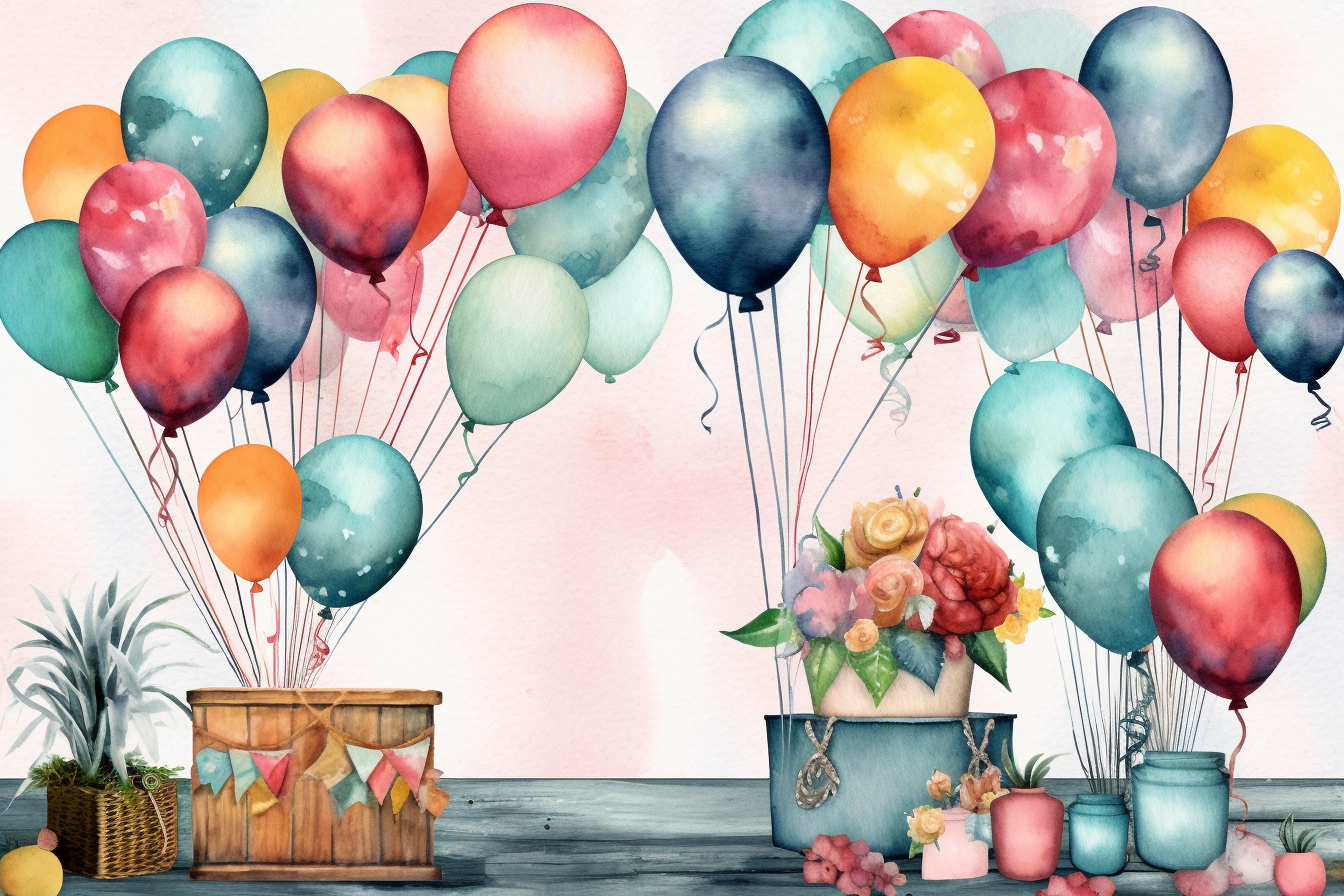 birthday balloons clip art
