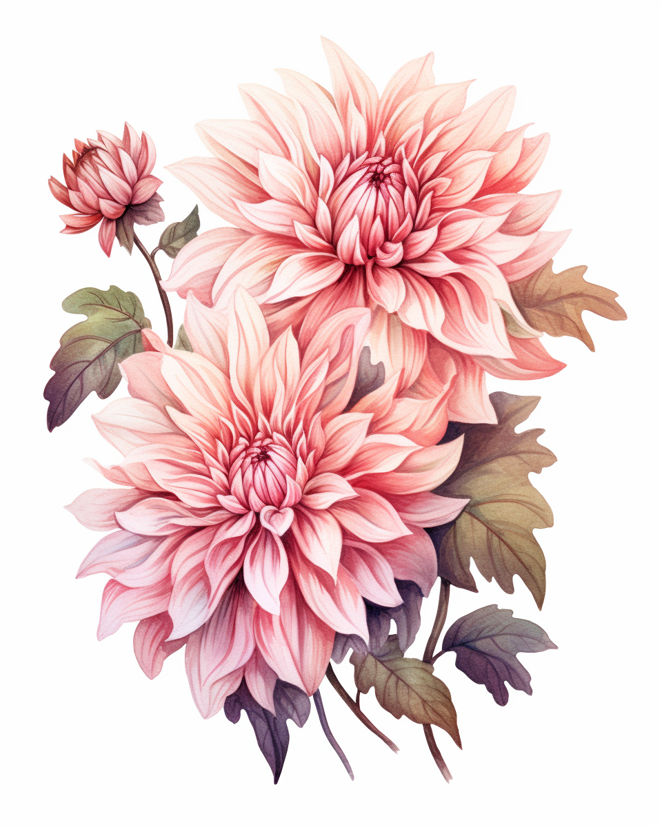 cliparts pink dahlia