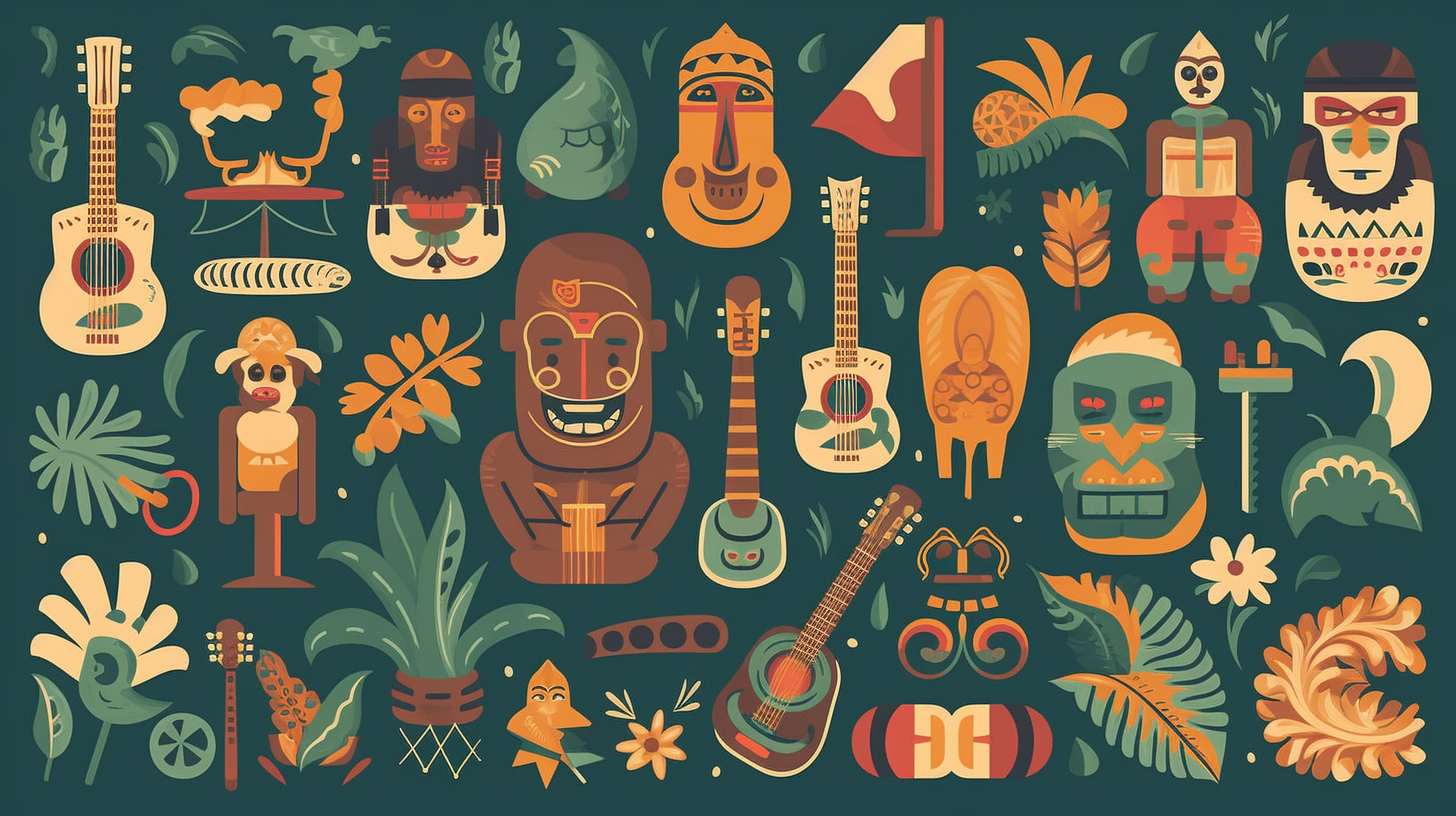 hawaiian luau clipart