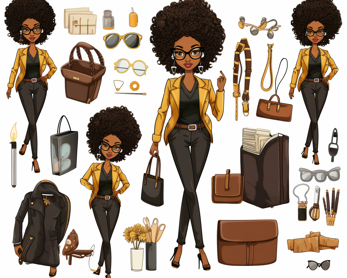 girl fashion cliparts