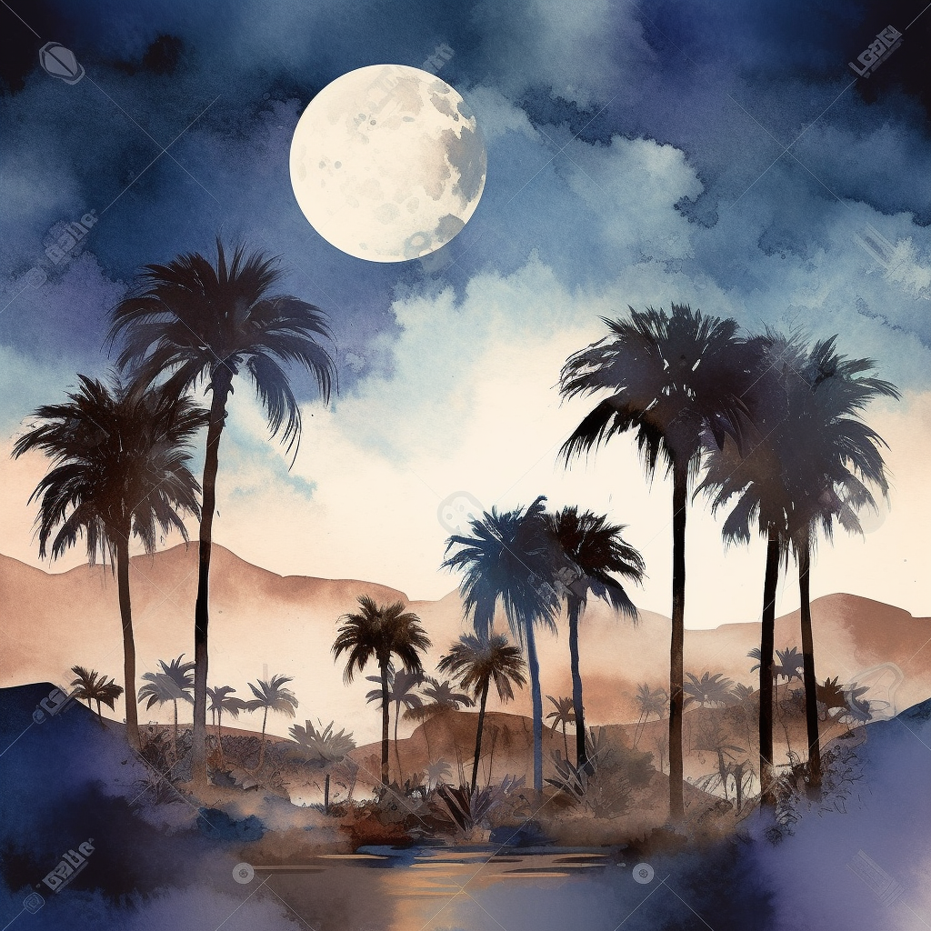 desert scene cliparts