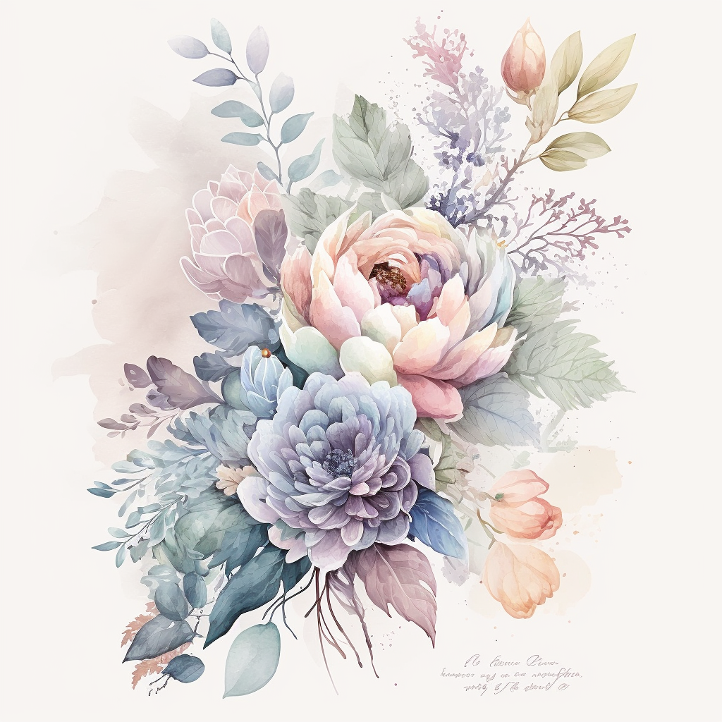 navy floral cliparts