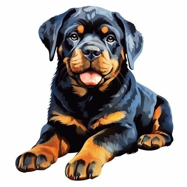 dog Rottweiler clip art