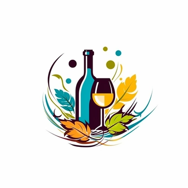 LOGO WINE FESTIVAL, WINE GLASS AND WINE BOTTLE AND HAPPY LOGO SYMBOL FESTIVAL, LOGO FESTIVAL WINE IN CITY FLAT LOGO VECTOR STYLE, ART VECTOR LOGO, ART CLIPART, ART VECTOR, BEST LOGOS IN THE WORLD