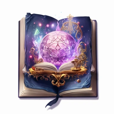 Magic Book Clipart png, fantasy mystical watercolor, witchy spell book, ultrarealistic photorealistic 8k