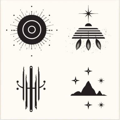 4 svg clipart symbol icons modern minimal geometric metaphysical boho edgy cosmos delicate minimalism existential aesthetic