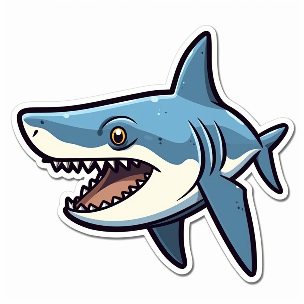cartoon shark clipart