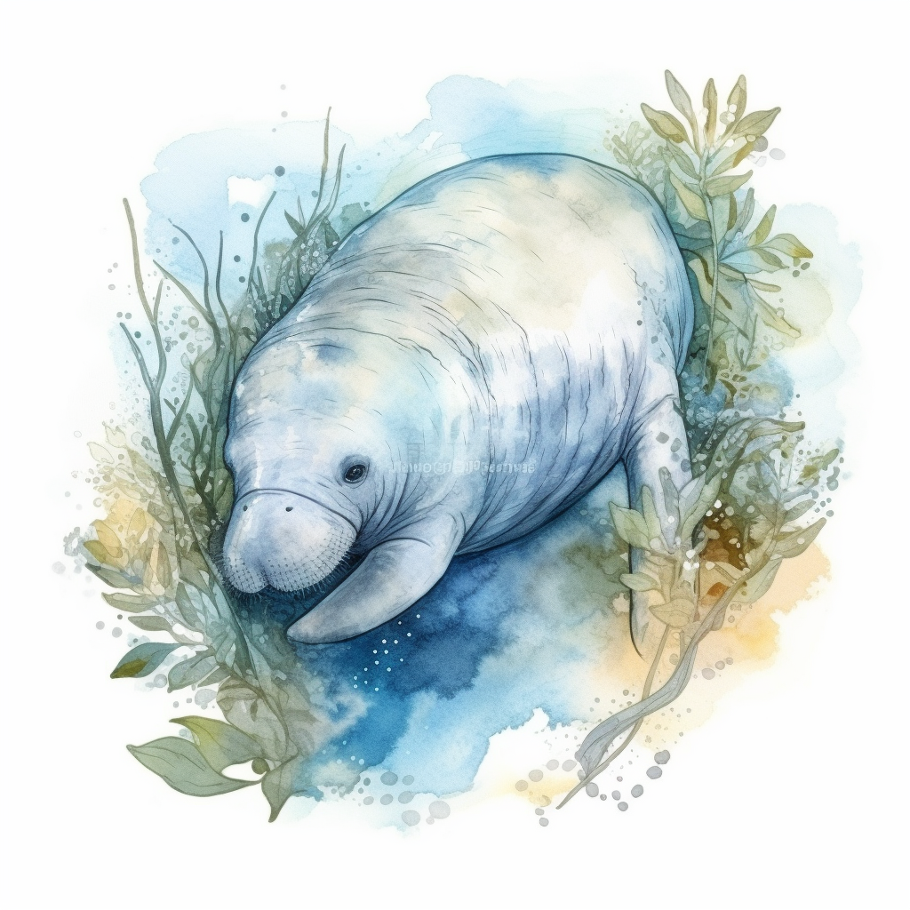 manatee cliparts background