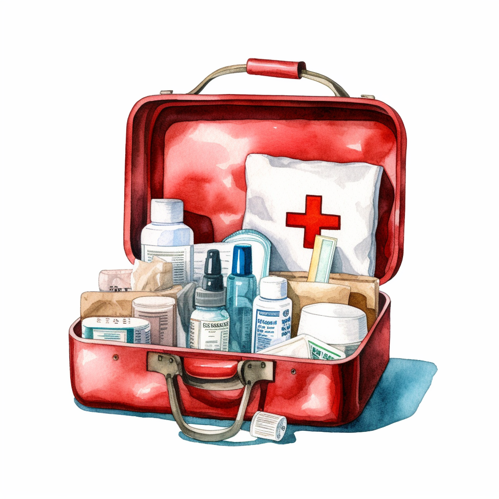 medical doodles, outline drawings on the theme of the home first aid kit  4748634 Vector Art at Vecteezy