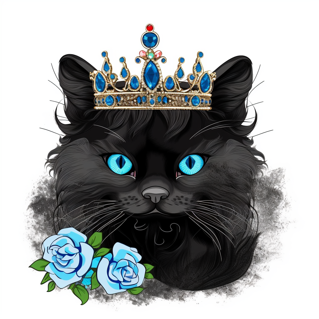 blue cat cliparts