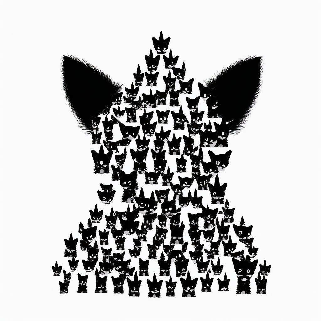 christmas tree clip art black and white