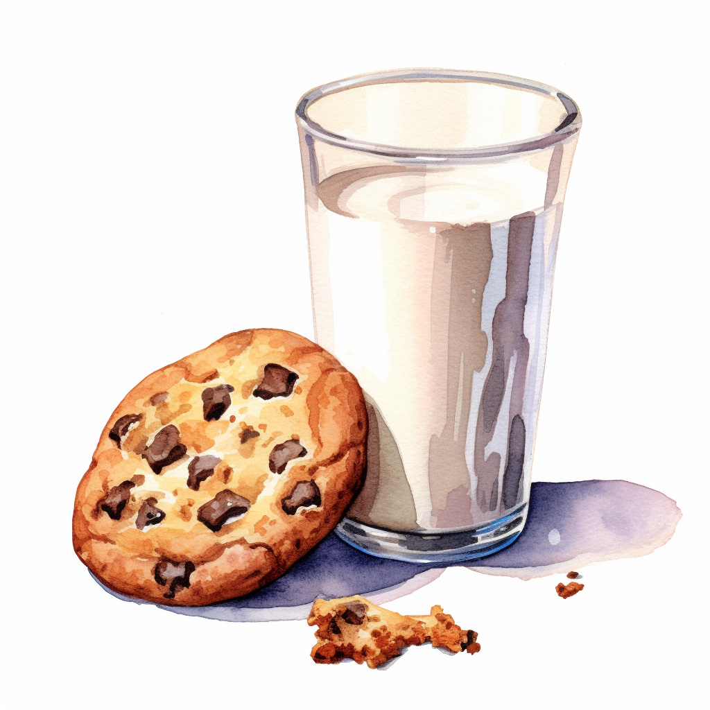 glass of milk clipart