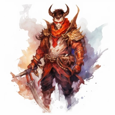 human hunter watercolor clipart diablo characterart