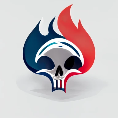 Round version of the Offical Logo of The NFL, American Football, Flaming Skull, Lightning Bird, Orca Whale, High Quality Clipart, Football Logo, Round, Red white and blue, Football Symbols, Star Symbols, Round Logo, Simple Logo
