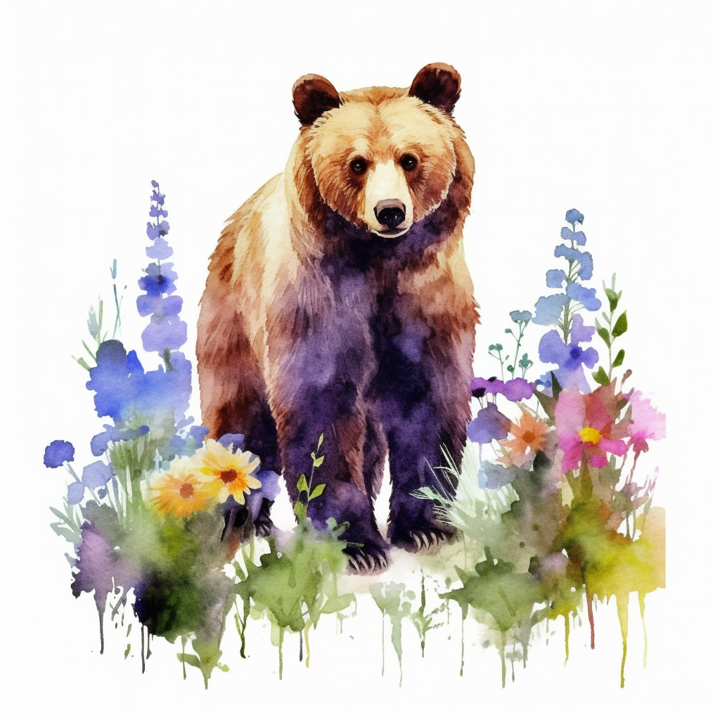 bear shadow cliparts