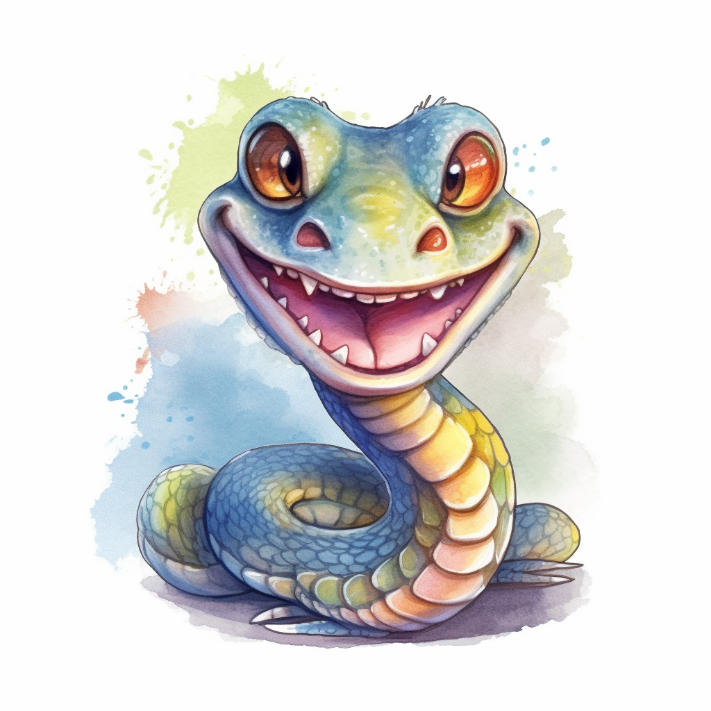cartoon snake cliparts
