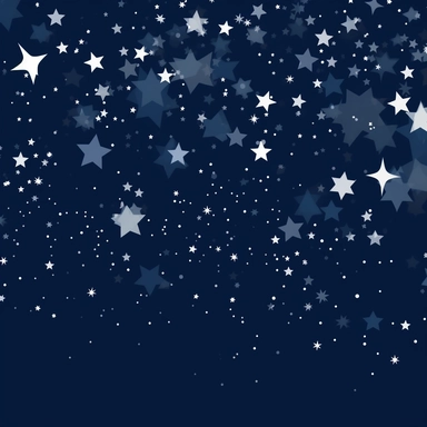 night stars, in the style of 2d clipart, white background ,--ar 4:3