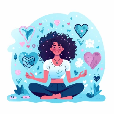 mental health and wellness and being kind to yourself clipart motivational