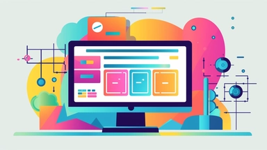 colorful clip art image of computer screen with a website checkout page that is offering an add on for a higher price