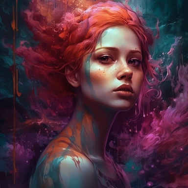 mermaid art and wallpaper free wallpapers and clipart bluerain, in the style of realistic hyper-detailed portraits, dark magenta and light amber, 32k uhd, sung kim, airbrush art, mikalojus konstantinas ciurlionis, wlop
