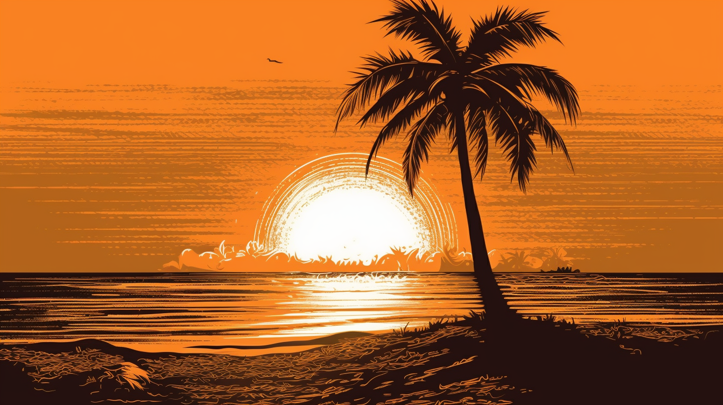 beach tree cliparts