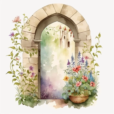 Door of a castle with flowers watercolour art style clipart. If you're looking for watercolor clipart illustrations of a castle with flowers, there are several options available online. One of the options is a premium vector of a castle with flower watercolor clipart illustration on freepik.com[1]. The premium image can be downloaded in eps and jpg file types, and users can unlock the file to get unlimited access to over 40,867,000 premium assets. Freepik.com also offers a variety of castle door
