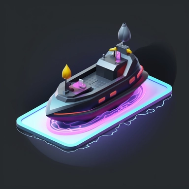 futuristic small family hovercraft concept, isometric perspective, game sprite, sci-fi, fun, creative, cartoon, clipart, hyper-detailed, black background,