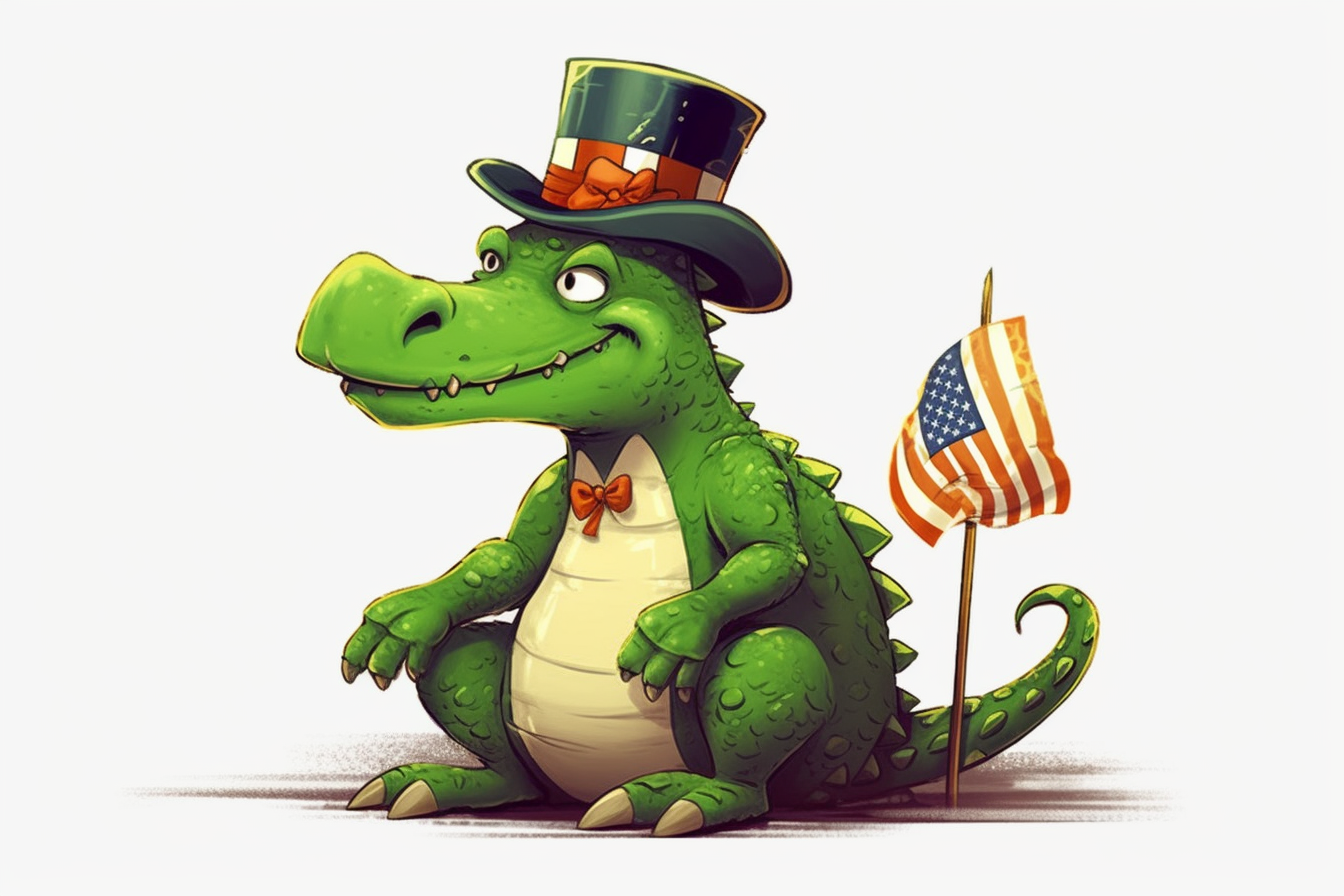 cartoon alligator clipart