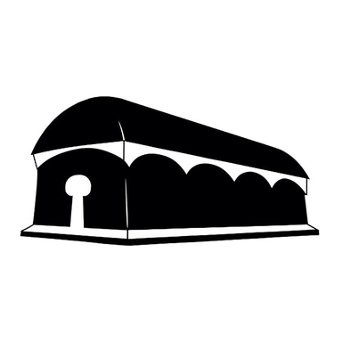 black and white silhouette of a coffin, clipart style, white background, thick lines, vector, simple design, flat colour, solid colour, halloweencore