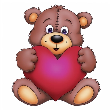 cartoon bear with a heart clipart humor meets heart jan berenstain david nordahl purple and brown tattoo inspired anglocore
