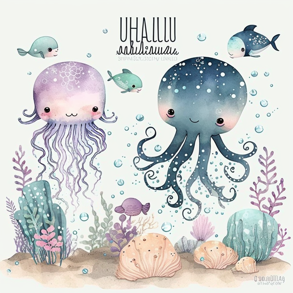 ocean animal cliparts