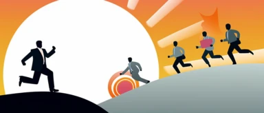 entry level success Absract clipart graphic for corporate human resources required training