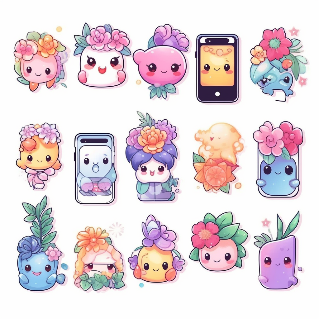 cute kawaii cliparts