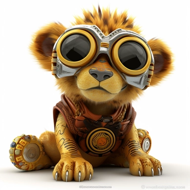 ticker clipart cartoon of a cute lion cub with sun glasses, dressed with tribal african gear,3D, disney pixar style, puppy eyes, looking at athe camera, white background ,high definition, high resulotion, highly detailed,16K