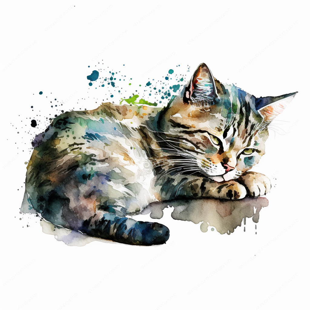 lazy cat cliparts