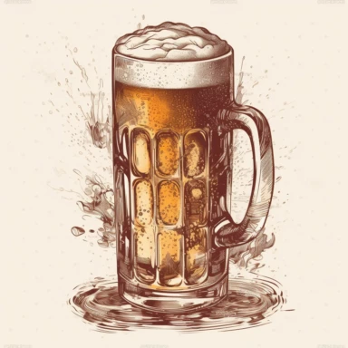vector art, logo design, vintage argentina beer glass drawing, ancient argentina beer glass clipart, transparent background, 4k quality, flawless drawing , Alebrije, abstract, Illustrators, by Sabbas Apterus, bar culture, amazing pub scene, beer keg animation