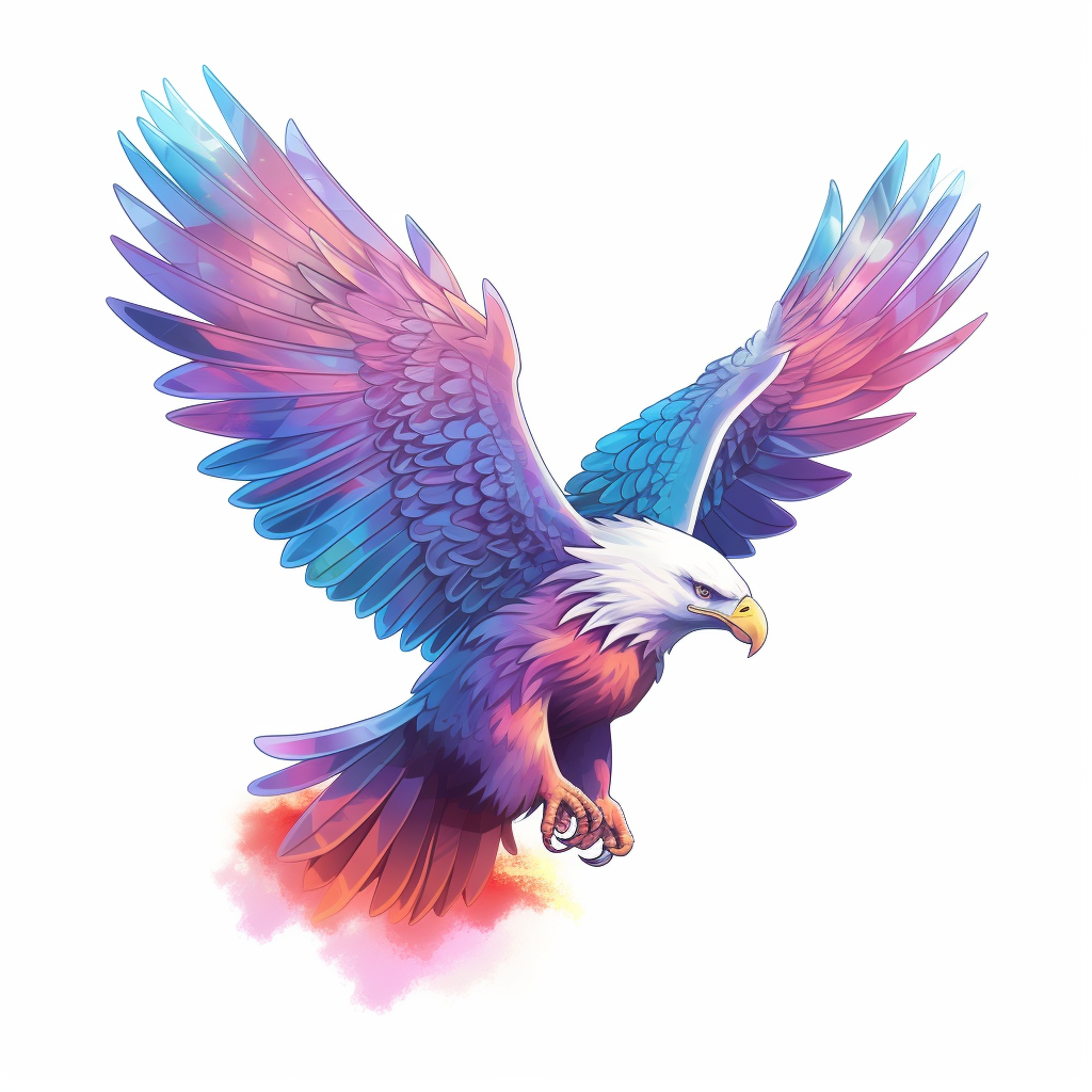 flying eagle clipart